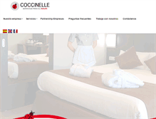 Tablet Screenshot of coccinelle.es